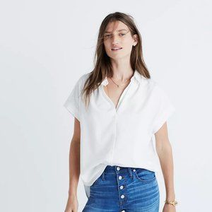 Madewell Casual Button-Up Short Sleeve Top